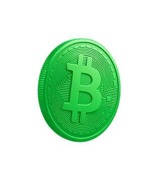 Visualización de datos de análisis del mercado cripto en tarjeta flotante